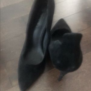 Top shop black suede shoes with heels 9